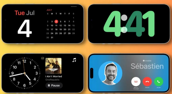 皋兰苹果手机维修分享iOS17横屏充电待机显示有什么好处 