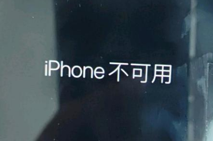 皋兰苹果服务网点分享锁屏界面显示“iPhone 不可用”如何解决 